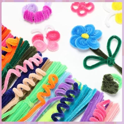 Yunsailing 3000 Pcs Pipe Cleaners Bulk Craft Supplies 6 mm x 12 Inch Chenille Stems Pipe Cleaner for DIY Arts Crafts Decorations Flowers Decor(Multicolor) thumbnail 4