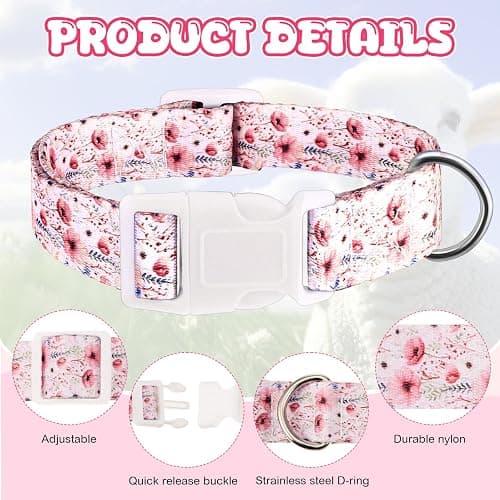 Yeyeplum 2 Pack Goat Collars with Bells, Sheep Grazing Copper Bells and Adjustable Nylon Collar Set Loud Bronze Bell for Farm Animal Sheep Cow Accessories Christmas Thanksgiving Gift for Goat Lovers thumbnail 3