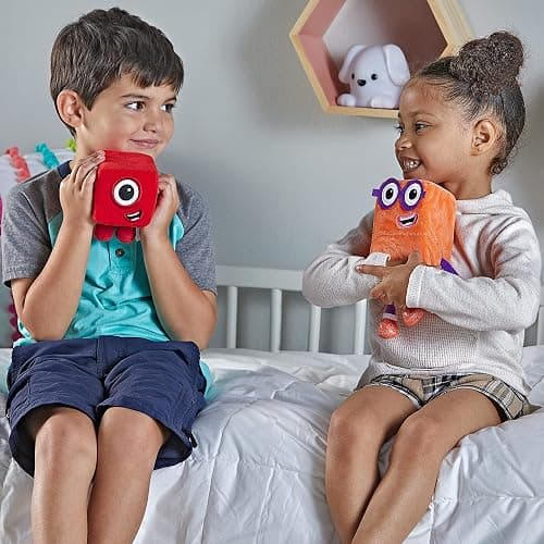 hand2mind Numberblocks One & Two Playful Pals Plush, Numbers for Toddlers, Preschool Math Learning Toys, Stuffed Animal Plushies, Counting Blocks Stuffies, Kids Birthday Gifts, Easter Basket Stuffers - Toys thumbnail 3