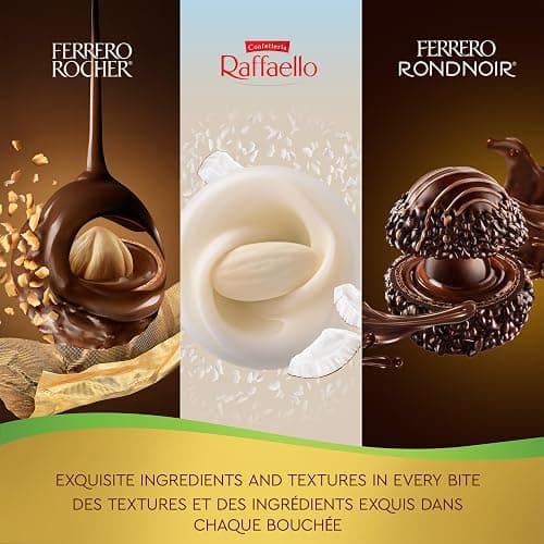 FERRERO COLLECTION Fine Assorted Chocolate and Coconut Confections; Chocolate Gift Box; 48 Confections; Ideal Hostess Gift; 518g thumbnail 4