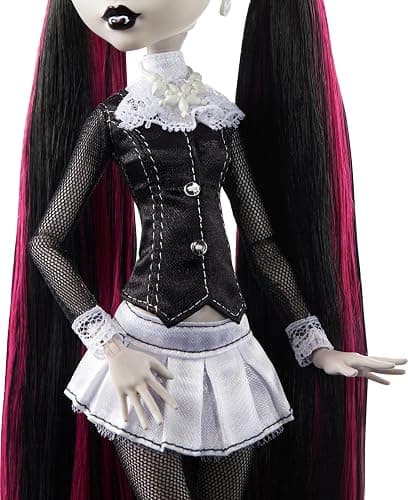 Monster High Reel Drama Doll, Draculaura in Black and White, Collectible Reproduction with Doll-Size and Life-Size Posters, Horror Flick Theme​​​ thumbnail 2