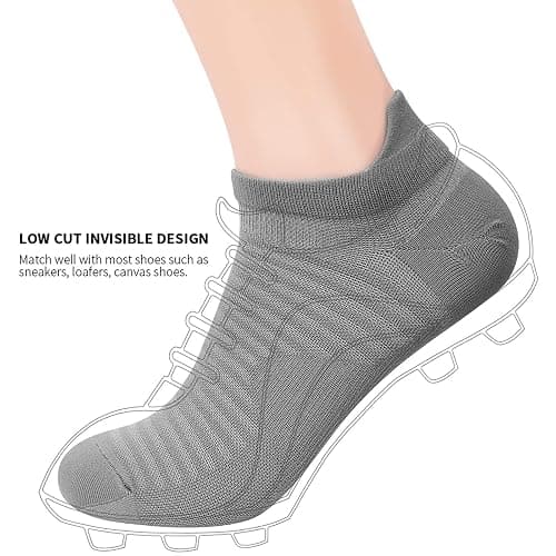 Compression Running Ankle Socks Low Cut(6 Pairs) for Men & Women thumbnail 6