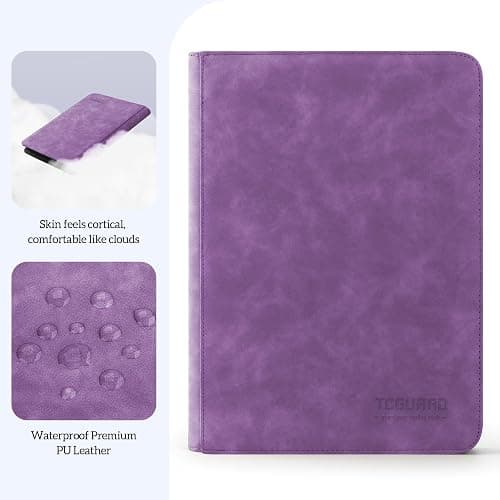 TCGUARD Trading Card Binder, 9 Side Loading Pocket Card Album Hold Up to 540 Cards, Zipper Binder for Cards Collection, TCG Card Holder for Game Card, Sports Card, Yugioh, MTG etc.（Purple） thumbnail 2