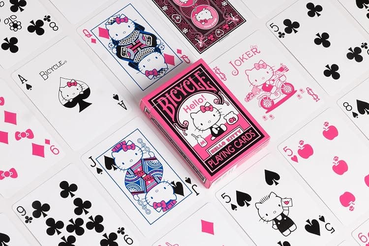Bicycle Hello Kitty Playing Cards, Black & Pink, 1 Deck thumbnail 5