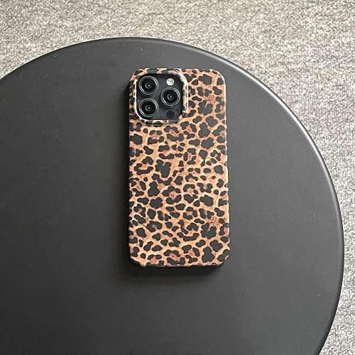 owwiktten Brown Cheetah Print Leopard Phone Case for iPhone 15 6.1 inch Retro Trendy Luxury Matte Slim Protective Cool Girls Women Funda Cover for iPhone 15 thumbnail 2