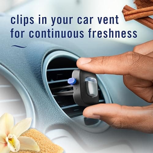 Febreze Car Air Freshener, Odor-Fighting Automotive Vent Clip, Scented Car Accessories, Long Lasting for Strong Odors, Cinnamon Sugar Cookie Scent, 4 Count thumbnail 5