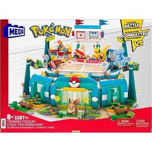 MEGA Pokémon Building Toys Set Training Stadium with 1101 Pieces, 5 Poseable Characters and Battle Play, for Kids thumbnail 7