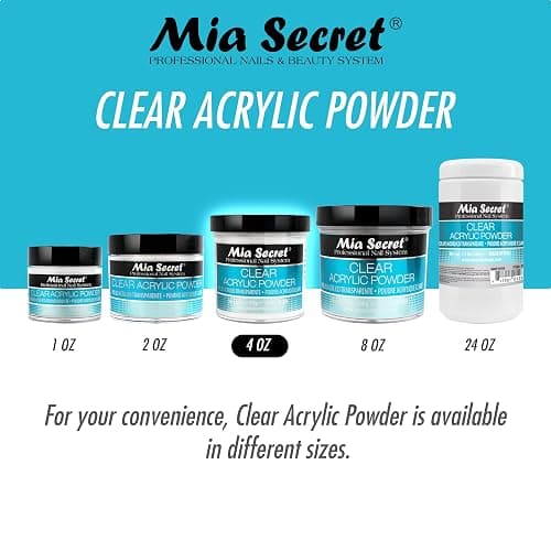 Mia Secret Clear Acrylic Powder 4oz thumbnail 5