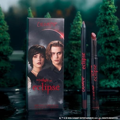Colourpop x The Twilight Saga Eclipse Lip Kit - Warm Burgundy Brown Lip Combo with Lippie Stix Lipstick + Lippie Pencil - Long Lasting, Ultra-Pigmented Cream Finish - New Love (2 Count) thumbnail 7