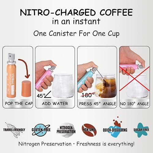 Coffee to the Moo Nitro Cold Brew Coffee Concentrate - Mix Pack (KETO, Collagen & Mushroom Coffee) | Instant Iced or Hot | Pocket/Purse Sized, Travel & Gifts Friendly | Makes 12 Cups thumbnail 3