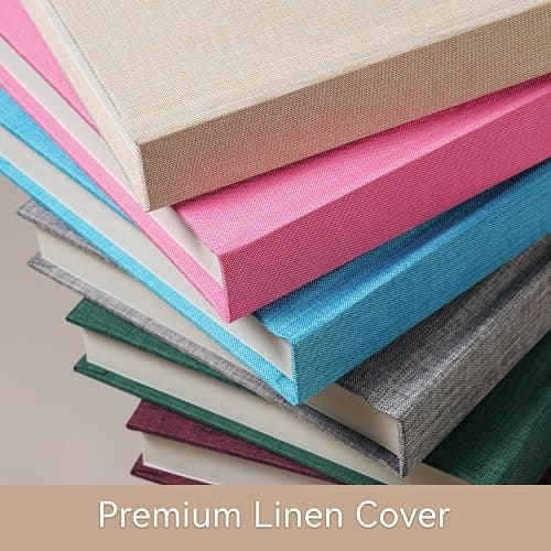 Mini Photo Album For 2x3 Pictures, Linen Hardcover Polaroid Photo Album With Writing Space, Polaroid Album Book For Fujifilm Instax Mini Instant Camera (Beige) thumbnail 6