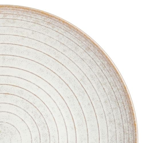 Gibson Elite 16 Piece Dreamweaver Double Bowl Terracotta Reactive Dinnerware Set - Sand Cream, Service for 4 (16pcs) thumbnail 7