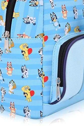Fast Forward Bluey Mini Backpack | Officially Licensed 10" PU Leather Bag for Girls, Boys, Women, Men | Bluey Backpack Purse with Adjustable Strap | Ages 3+ thumbnail 4
