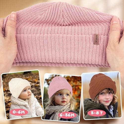 Bebila Baby Beanie Toddler Infant Winter Hats Knit Warm Caps for Boys Girls thumbnail 3