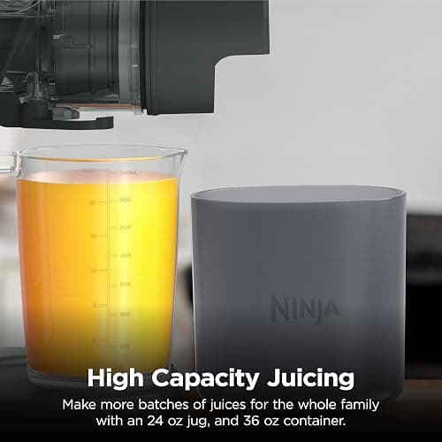 Ninja NeverClog 3-in-1 Juicer, Slicer & Shredder, 32oz Vessel, JC152 | NeverClog auger juices non-stop, plus slicing & shredding attachments. Total Pulp Control, 32-oz vessel, dishwasher safe thumbnail 14