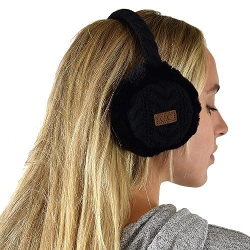 C.C Soft Winter Warm Adjustable Headband Ear Warmer Earmuffs thumbnail 4