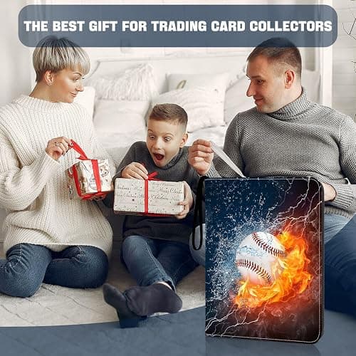 HESPLUS 9-Pocket Baseball Card Binder - Holds 900 Cards with 50 Removable Sleeves | Sports & Trading Card Album for Collectibles thumbnail 8