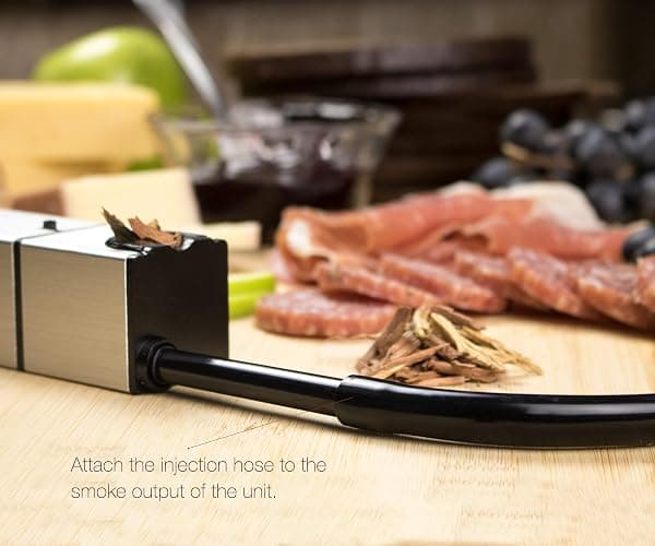 Cocktail Smoker Kit - Indoor Drink & Food Infuser with Wood Chips | Old Fashioned Whiskey Bourbon Smoker Gift thumbnail 6