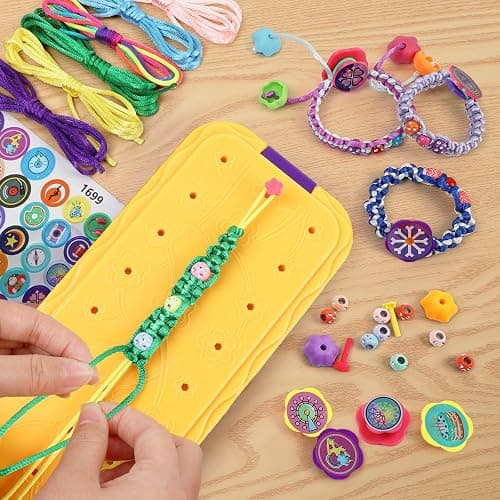 DDAI Arts and Crafts for Kids Age 8-12 Friendship Bracelet Making Kit for Girls - Best Birthday Gifts Ideas for Girl 7 9 10 11 Year Old - Popular Bracelets String Maker Toys Set thumbnail 4
