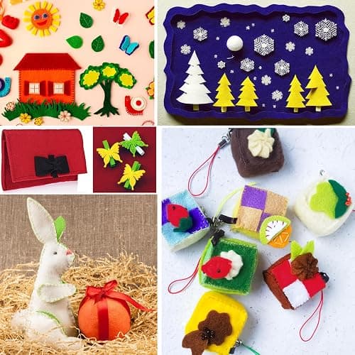 KaKaPops Thin Felt Fabric Sheets, Assorted Colors Soft Felt Sheets for Crafts DIY Patchwork Sewing Projects Decoration (Soft 15 Colors, 8×12 inches) thumbnail 7