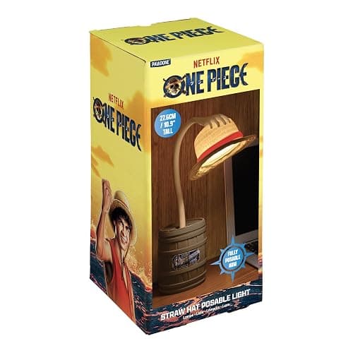 Paladone One Piece Straw Hat Posable Desk Light, Officially Licensed Anime Bendable Lamp for Pop Culture Fans, Bedroom, Home, Office thumbnail 4
