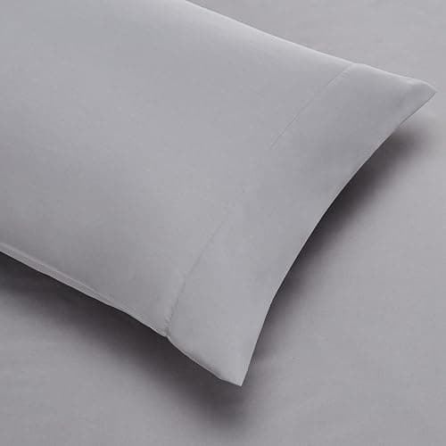Amazon Basics 5-Piece Lightweight Microfiber Comforter Set with Sheets, Bed-in-a-Bag, Gray Calvin Striped Bedding, Twin/Twin XL thumbnail 6
