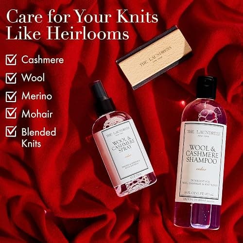 The Laundress Wool & Cashmere Shampoo, 31 Loads, Concentrated Liquid Laundry Detergent, Cedar Scent, Gentle Cold-Water Hand or Machine Wool Wash for Delicate Fabrics - Merino, Mohair & Knit Blends thumbnail 4