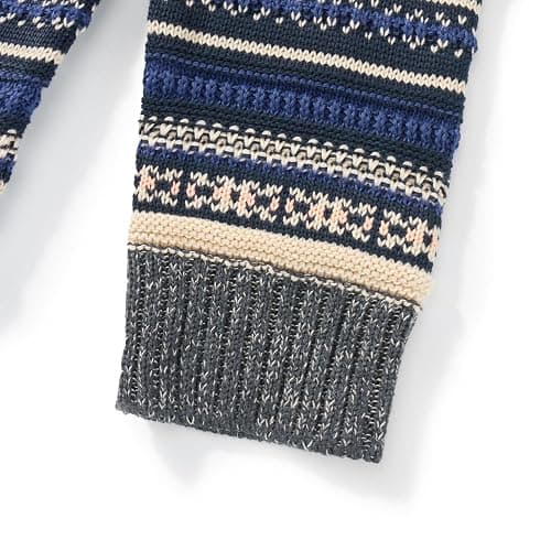 Women Y2K Argyle Striped Pullover Sweater Casual Long Sleeve Round Neck Vintage Preppy Style Pullover Knitwear thumbnail 5