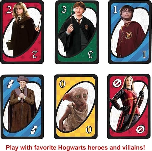 Mattel Games UNO Harry Potter Card Game for Kids, Adults & Parties, Collectible Deck Based on Popular Series for 2 to 10 Players thumbnail 4