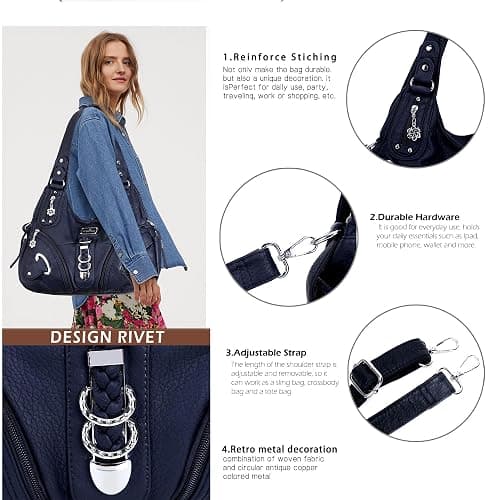 Angelkiss Hobo Purses and handbags for Women Satchel Handbag Women Purses Large Daily Shoulder Bags | Purses thumbnail 6