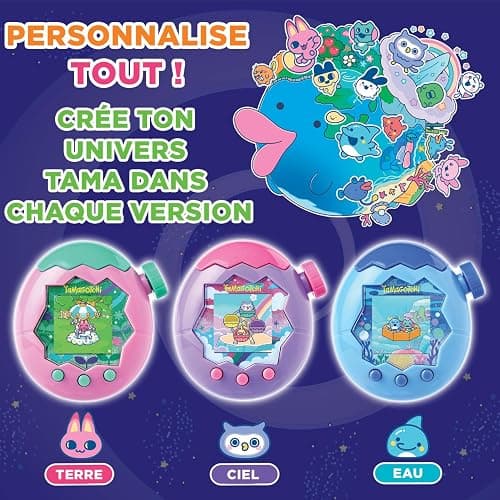 Bandai - Tamagotchi Paradise Ciel - Animal Virtuel à élever - Tamagotchi avec molette de Zoom - Jouet Interactif en français - Modèle Ciel Violet et Rose - Jouet Enfant 6 Ans et + - 43423 thumbnail 5