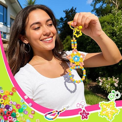 Simetufy 10000Pcs Pony Beads Bulk, 30 Colors Rainbow Kandi Beads for Hair Braiding Bracelet Making Kandi Jewelry Key Chains DIY Crafts Gifts Gifts (5.73lb, Stack Box) thumbnail 10