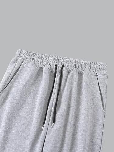WDIRARA Men's Floral Letter Graphic Print Drawstring Waist Tie Front Sweatpants thumbnail 3