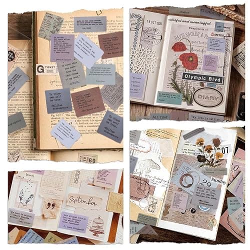 Mity Rain 180pc Scrapbook Stickers - 60 Unique Quote Stickers for Journaling & Planner Decoration thumbnail 5