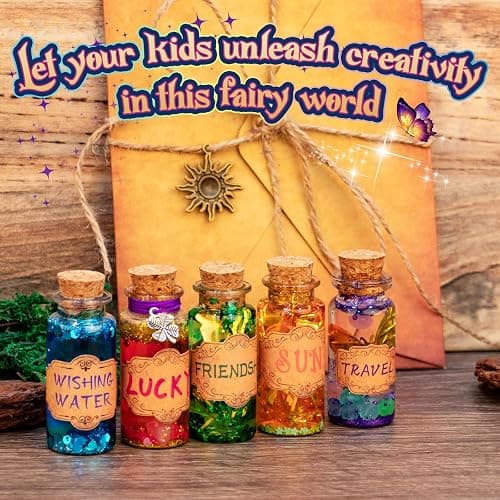 Alritz Fairy Potions Kit, Magic Mix Kit 20 Bottles, Christmas Gifts Decorations Ornaments Garden Crafts Birthday Gifts Toys for Girls and Boys 6 7 8 9 10 11 12+Years Old Families Party Indoor Outdoor thumbnail 8
