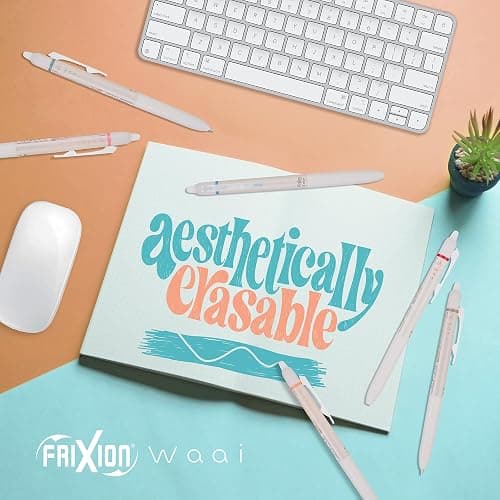 PILOT FriXion Waai Erasable Gel Pens, 8-Pack Pouch, Extra Fine Point 0.5 mm, Assorted Colors, FriXion Erasable Pens 0.5 - Ideal for School, Journaling & Office Writing thumbnail 2