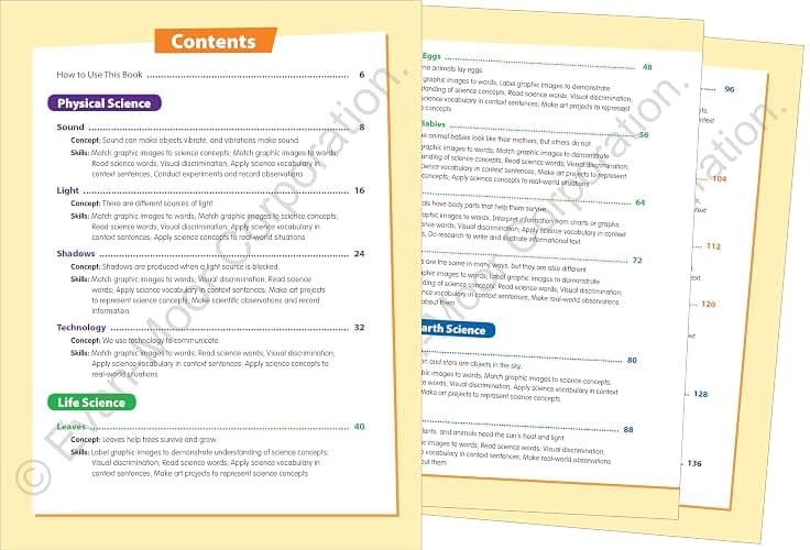 Evan-Moor Skill Sharpeners Science Workbook, Grade 1, Physical, Life, and Earth Science, Songs, Activities, Space, Animals and Eggs, Plants, Habitats, Recycling, Weather, Technology, Homeschool thumbnail 2