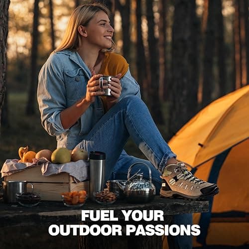 @ R CORD Womens Hiking Boots Waterproof Lightweight Hiking Boots Women Ankle Support Hiking Shoes Backpacking Boots Breathable Non-slip Hiking Boot for Outdoors thumbnail 6