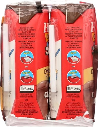 Horizon Organic Shelf-Stable 1% Low Fat milk Boxes with DHA Omega-3, Chocolate, 8 oz., 6 Pack thumbnail 7