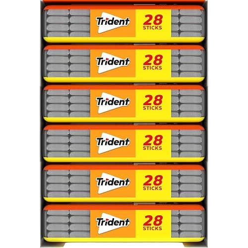 Trident Tropical Twist Sugar-Free Chewing Gum, 6 Pocket Packs of 28 Pieces (168 Total Pieces) thumbnail 14