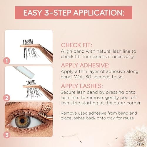 Ardell Naked Half Lashes 434 – Delicately Handcrafted Half Eyelashes Wispy Cat Eye Lashes Strips Fake Eyelash Strip for Natural Lift, 5 Pairs, 1 Pack thumbnail 5