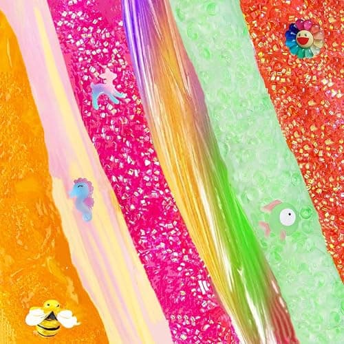 Crunchy Slime Set 12 Packed for Kids,Super Soft and Non-Sticky Stress Relief Clear Slime Kit Toy,DIY Butter Slime Party Favor for Girls & Boys Goodie Bags Stuffers thumbnail 6