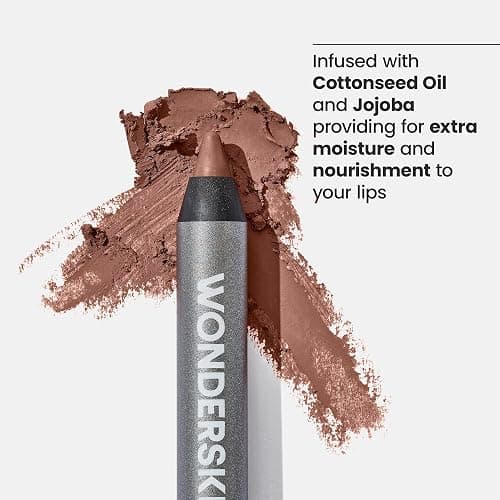 Wonderskin Lipliner Pencil - 360 Contour Lipliner, Long Lasting, Sharpenable Lip Pencil, Waterproof and Transfer-Proof Nude Lip Liner (Walnut) thumbnail 4