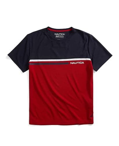 Nautica Mens Nautica Men's Navtech Colorblock Tee - Image 1