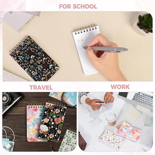 SKYDUE Small Notebooks, 3x5 Pocket Notepads with Aesthetic Covers, Mini Spiral Notebook with Lined Pages for Work Nursing School Essentials, Set Of 8 thumbnail 4