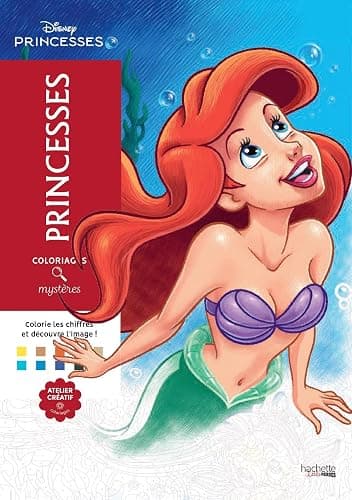 Coloriages mystères Disney - Princesses: Coloriez les chiffres et découvrez l'image - Image 1