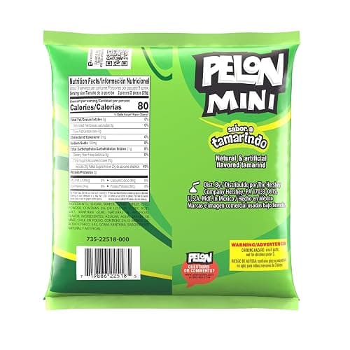 Pelon Pelo Rico Mini Tamarind Candy, 0.45 oz, 18 Count (Pack of 1) thumbnail 2
