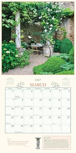 Secret Garden Wall Calendar 2027 thumbnail 3