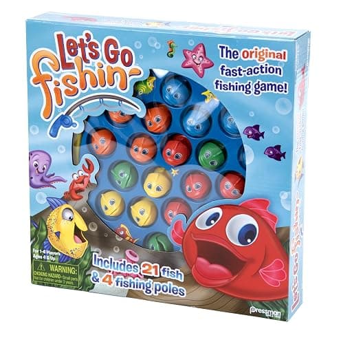 Let's Go Fishin' Game by Pressman - The Original Fast-Action Fishing Game!, 1-4 players thumbnail 6