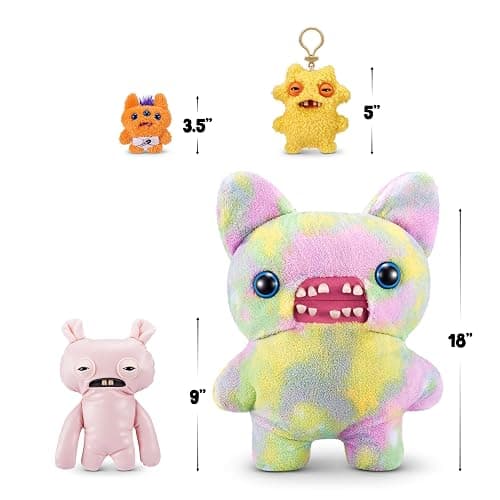 Fuggler Butt Ugly Pets 9-inch Series 1 by ZURU, Funny Ugly Monster Plush Toy (Uncladimir Tootin Cat, Reek-o Cat) thumbnail 3
